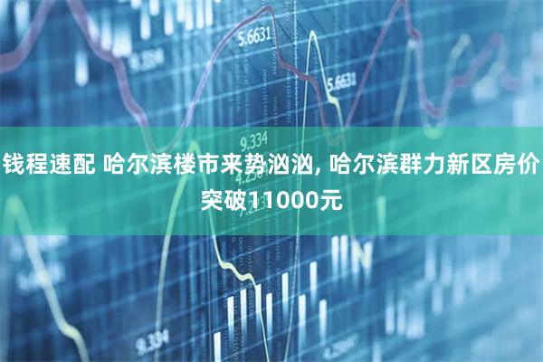 钱程速配 哈尔滨楼市来势汹汹, 哈尔滨群力新区房价突破11000元