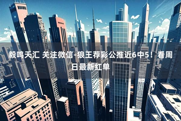 毅鸣天汇 关注微信-狼王荐彩公推近6中5！看周日最新红单